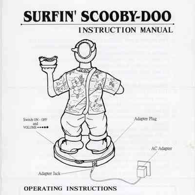 Surfin' Scooby-Doo Instruction Manual
