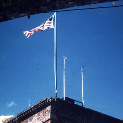 American Flag Atop Fort East Martello Citadel