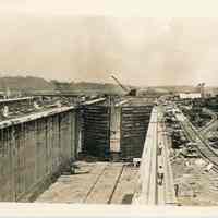 Panama Canal Construction at Gatun Locks
