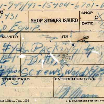 Shop Stores Issued Receipt