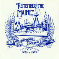 Battleship MAINE Weekend Bumper Sticker