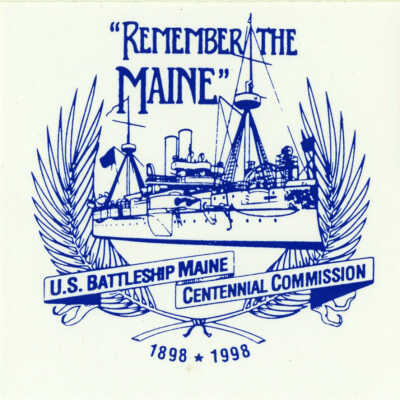 Battleship MAINE Weekend Bumper Sticker