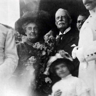 Henry M. Flagler and Mary Lily Kenan Flagler at the Arrival of the First Train to Key West