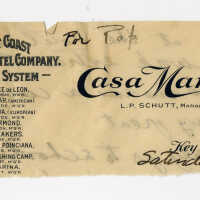 Casa Marina Letterhead