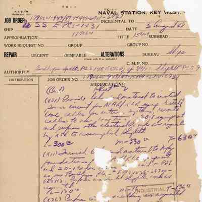 USS EPCS-1431 Job Order