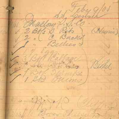 Peacon's Grocery Store Ledger: © Key West Art & Historical Society