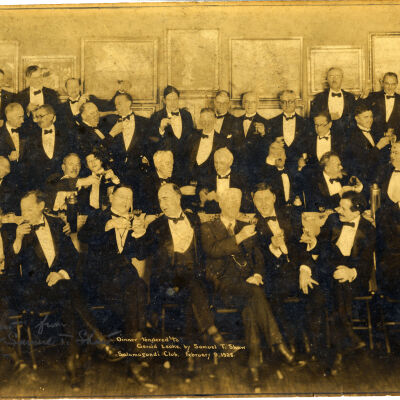 Dinner Tendered to Gerald Leake by Samuel T. Shaw