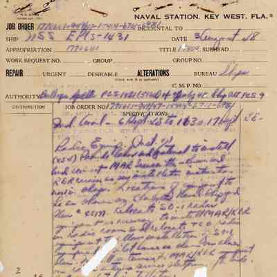 USS EPCS-1431 Job Order