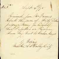 Passage Fee Receipt