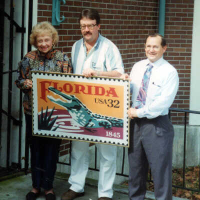 Wilhelmina Harvey Outside Key West Post Office