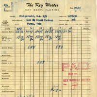 Receipt from The Key Wester Hotel