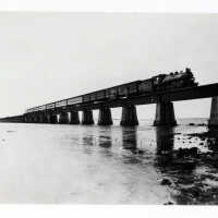 Florida East Coast Railway Train on the Seven Mile Bridge
