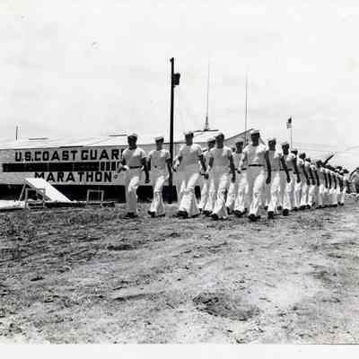 US Coast Guard Recruits at Boot Camp