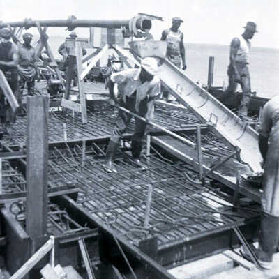 Old Seven Mile Bridge Construction
