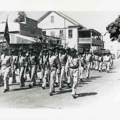 Soldiers Marching in a Parade