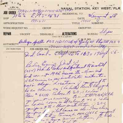 USS EPCS-1431 Job Order