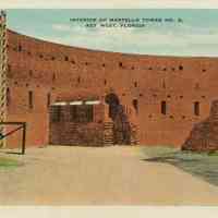 Interior of Martello Tower No. 2, Key West, Florida.
