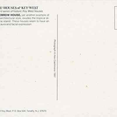 Eyebrow House: © Key West Art & Historical Society