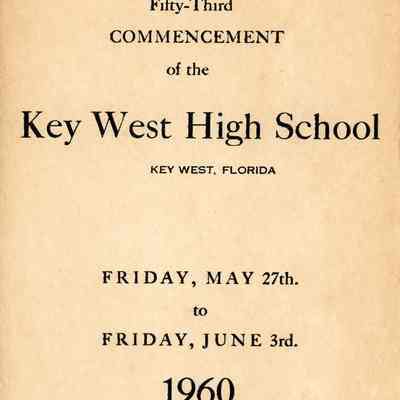 Fifty-Third Commencement of the Key West High School