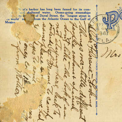 Steamship Dock at Foot of Duval Street, Key West, Florida: © Key West Art & Historical Society