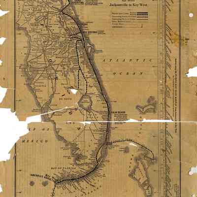 Florida East Coast Railway Map - Jacksonville to Key West