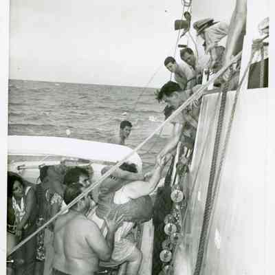 Disembarking During Mariel Boatlift