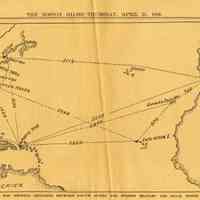 Map Showing Distances Between United States and Spanish Military and Naval Points
