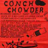Conch Chowder Recipe Tea Towel