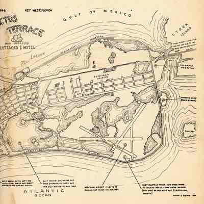Cactus Terrace Map of Key West: © Key West Art & Historical Society