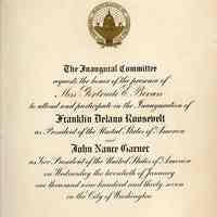 Presidential Inauguration Invitation
