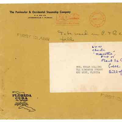 Peninsular & Occidental Steamship Company Envelope