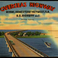 Souvenir Postcard Folder Overseas Highway