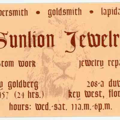 Sunlion Jewelry Business Card