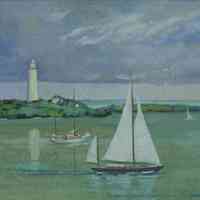 Lighthouse, Sailboats