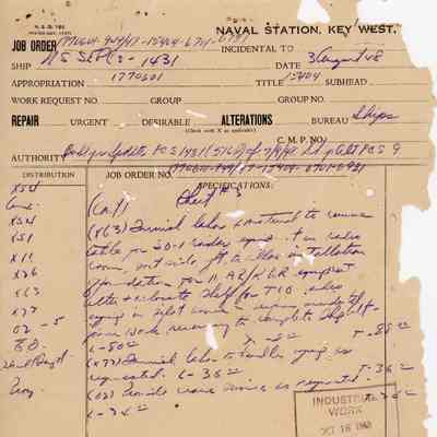 USS EPCS-1431 Job Order