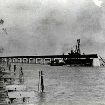 Seven Mile Bridge Under Construction