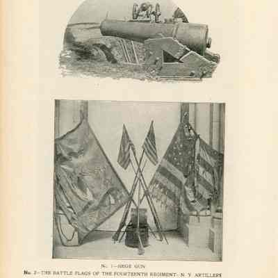 No. 1-Siege Gun; No. 2-The Battle Flags of the Fourteenth Regiment - N.Y. Artillery: © Key West Art & Historical Society