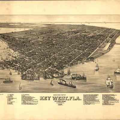 Bird's Eye View of Key West, Fla