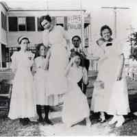 Family Outside of A. Louis Pavilion