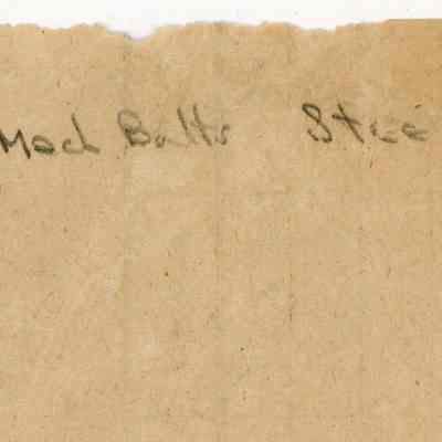 Bill of Material and Progress List: © Key West Art & Historical Society