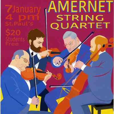 Amernet String Quartet Impromptu Classical Concerts Poster