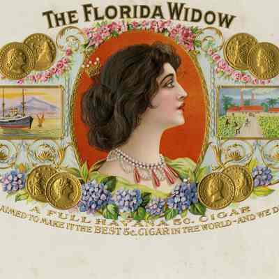 The Florida Widow Cigar Label