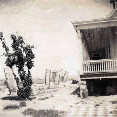 Hurricane Damaged House