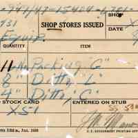 Shop Stores Issued Receipt