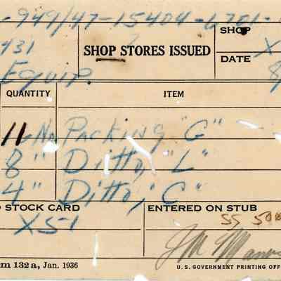Shop Stores Issued Receipt