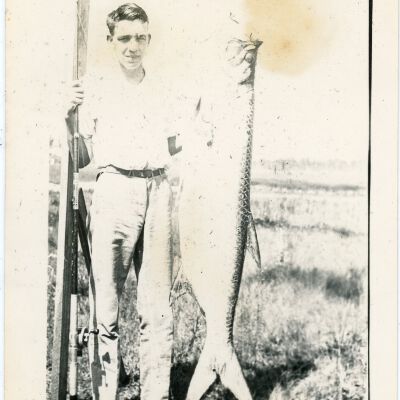 Man and Large Fish