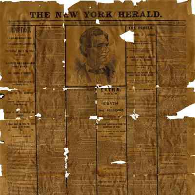 New York Herald Announced Death of Abraham Lincoln