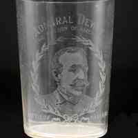 Admiral Dewey Commemorative Glass Tumbler