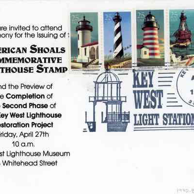 Five Commemorative Lighthouse Stamps: © Key West Art & Historical Society