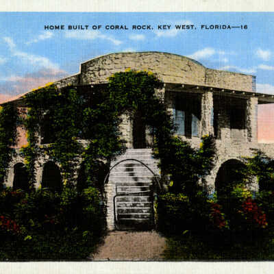 Home Built of Coral Rock, Key West, Florida